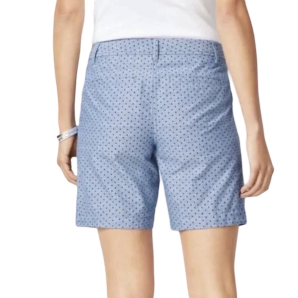 Talbots Chambray Polka Dot Girlfriend Short - Picture 2 of 6